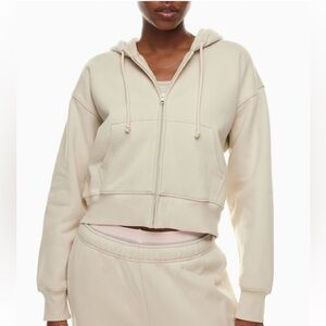 Aritzia TNA Cozy Fleece Boyfriend Boxy Zip Hoodie